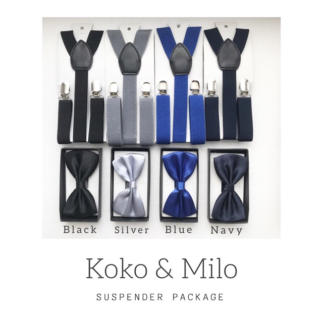 Paket Suspender &amp; Bow Tie murah berkualitas