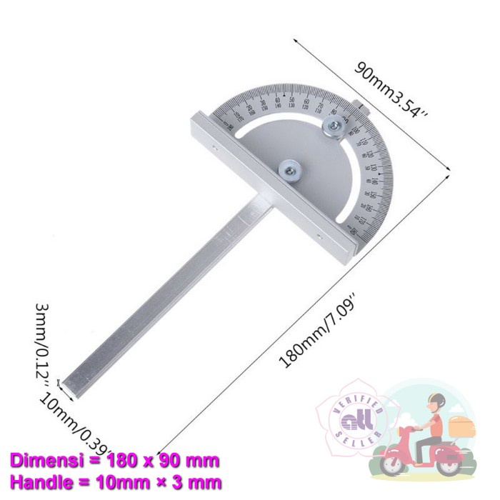 

Promo Angle Ruler Miter Table Saw Gergaji Meja T Style Diy Hobi Busur Besar Berkualitas
