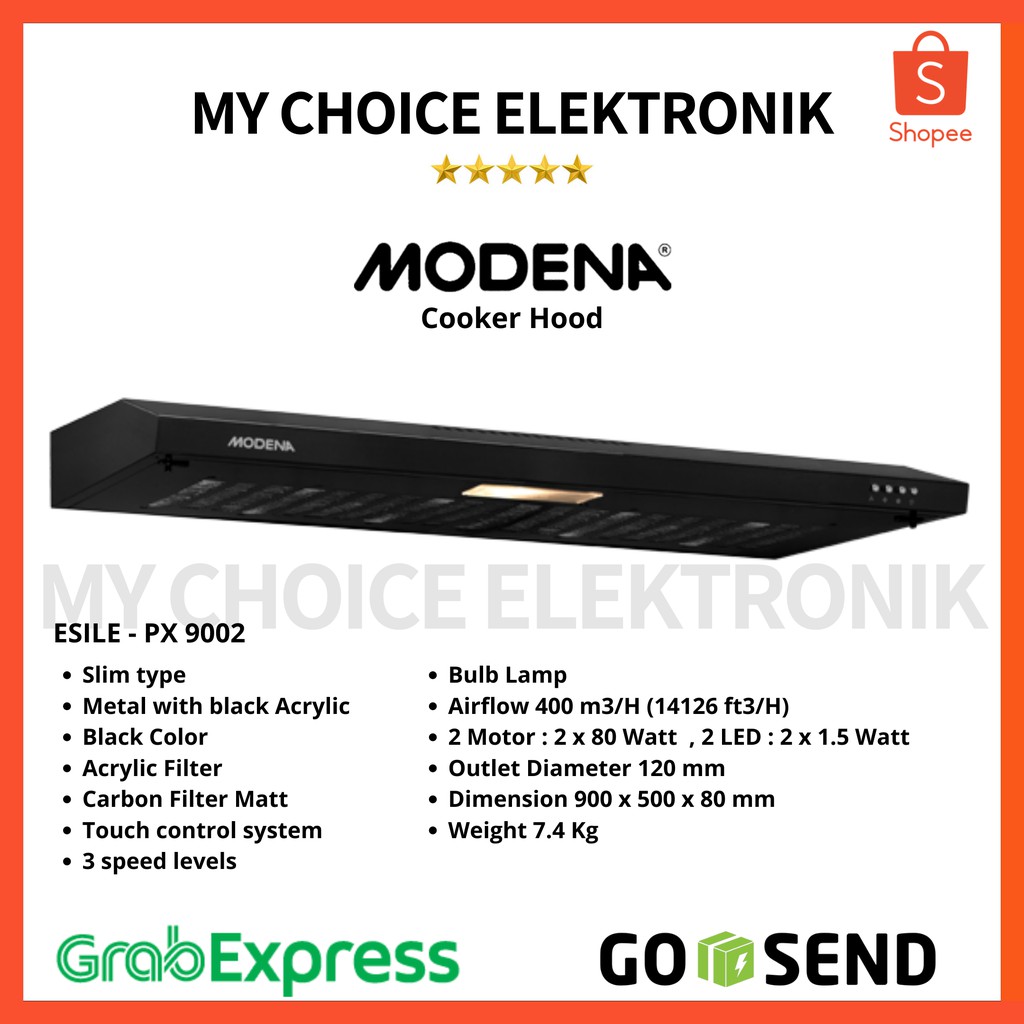 Cooker Hood Modena Px 6001 Slim Hood 60 Cmhitam Kitchen Exhaust Fan