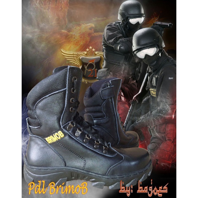 Sepatu p21 pdl brimob .