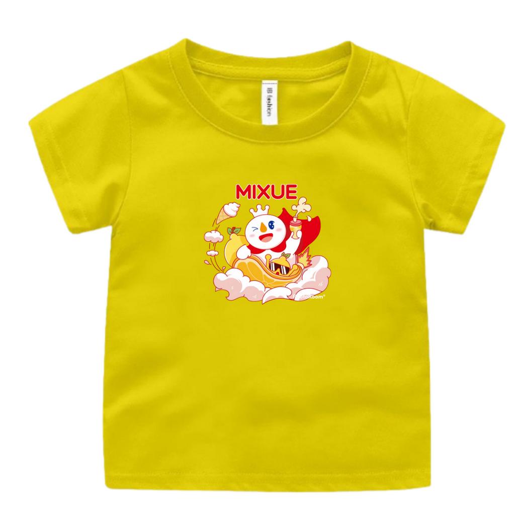 BAJU KAOS OBLONG ANAK PEREMPUAN DAN LAKI USIA 2-9 TAHUN MOTIF MIXUE UXLO FASHION