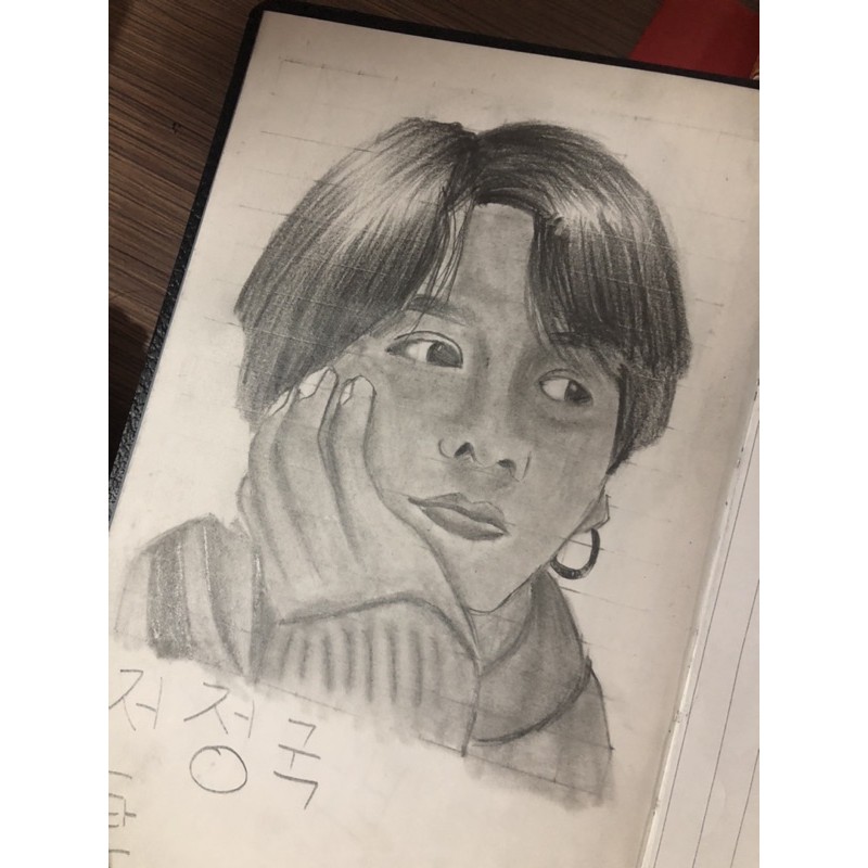 

Gambar Sketch Tangan Pensil custom-Wajah sketsa bts nct kpop fanart