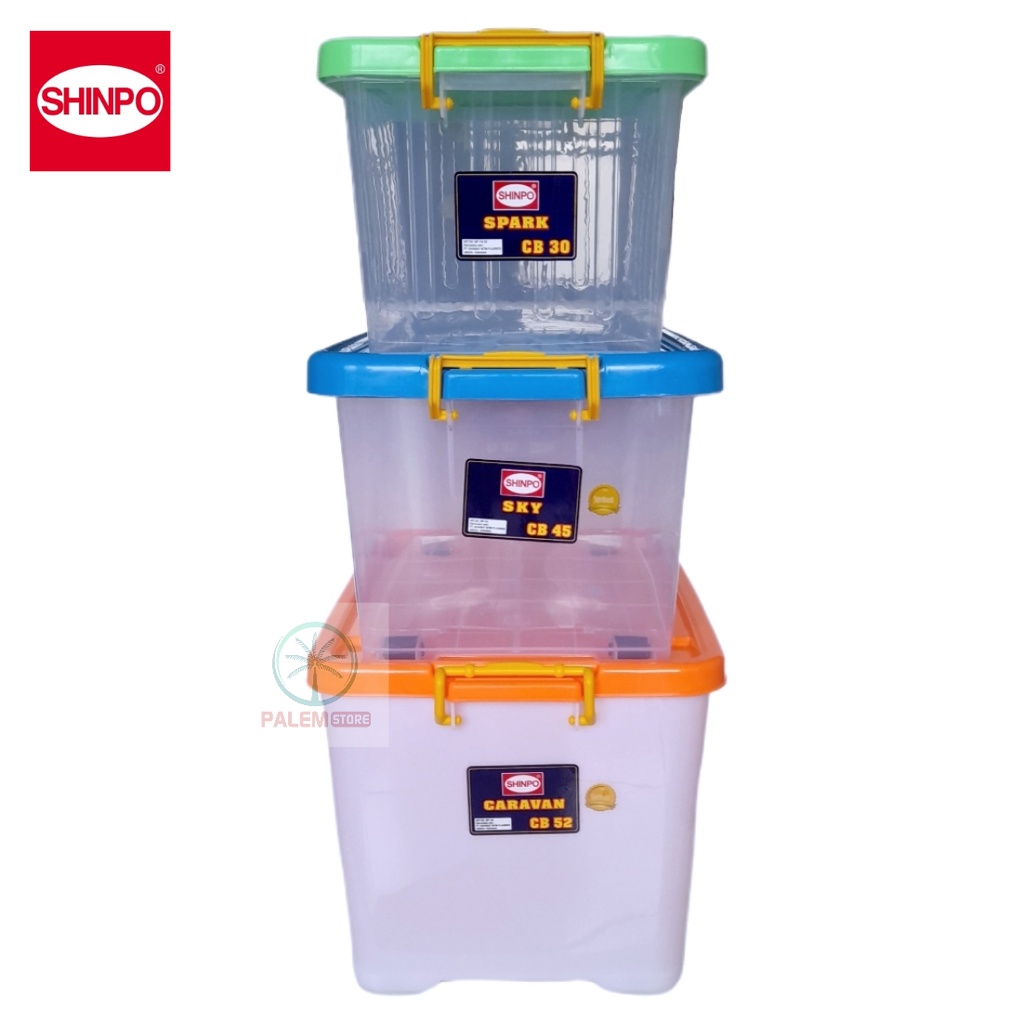CONTAINER BOX SHINPO CB 45 | CONTAINER BOX DENGAN RODA CB 52 | CONTAINER BOX PLASTIC