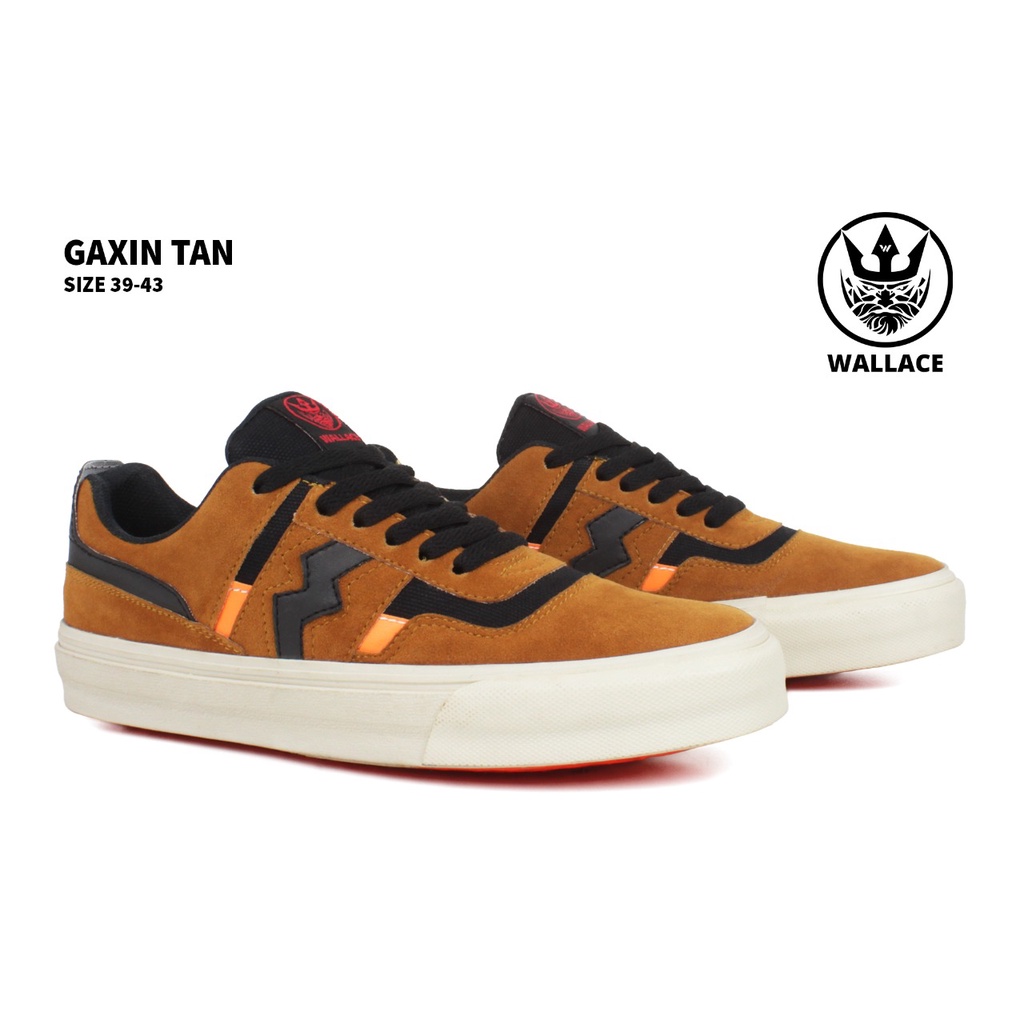 WAMA GAXIN BLACK 39-43 Sepatu Sneakers bmx skateboard Pria cowok sepatu vulcanized skateboard sneakers vulcan SEPATU BRAND LOKAL-4