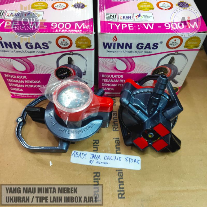 regulator kompor gas Otomatis win gas w900 meter top quality