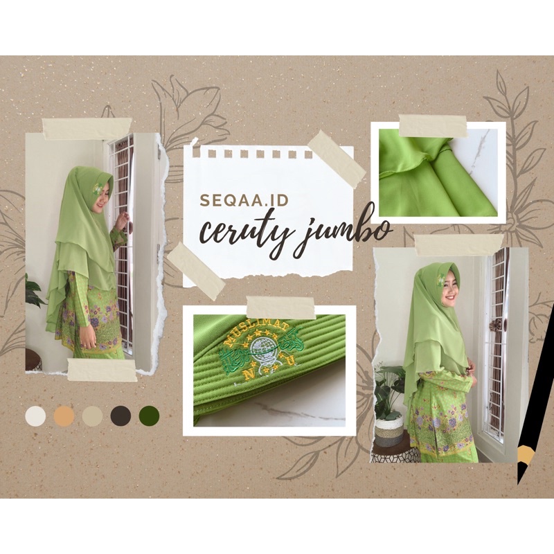 JILBAB MUSLIMAT NU CERUTY JUMBO