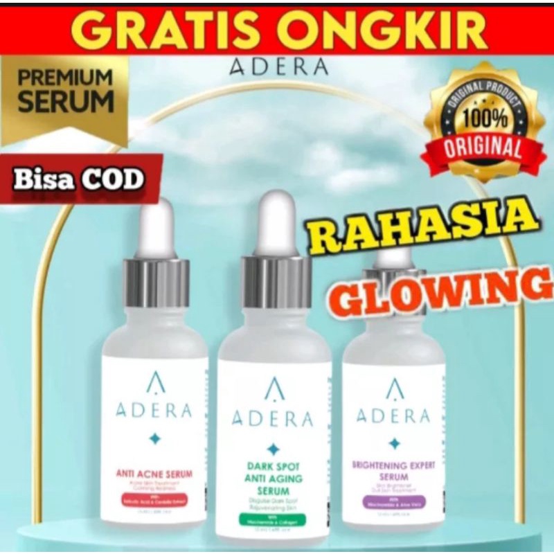 SERUM ADERA FACE SERUM ORIGINAL WAJAH ORI UNTUK FLEK HITAM GLOWING ORI BPOM 100% AMPUH
