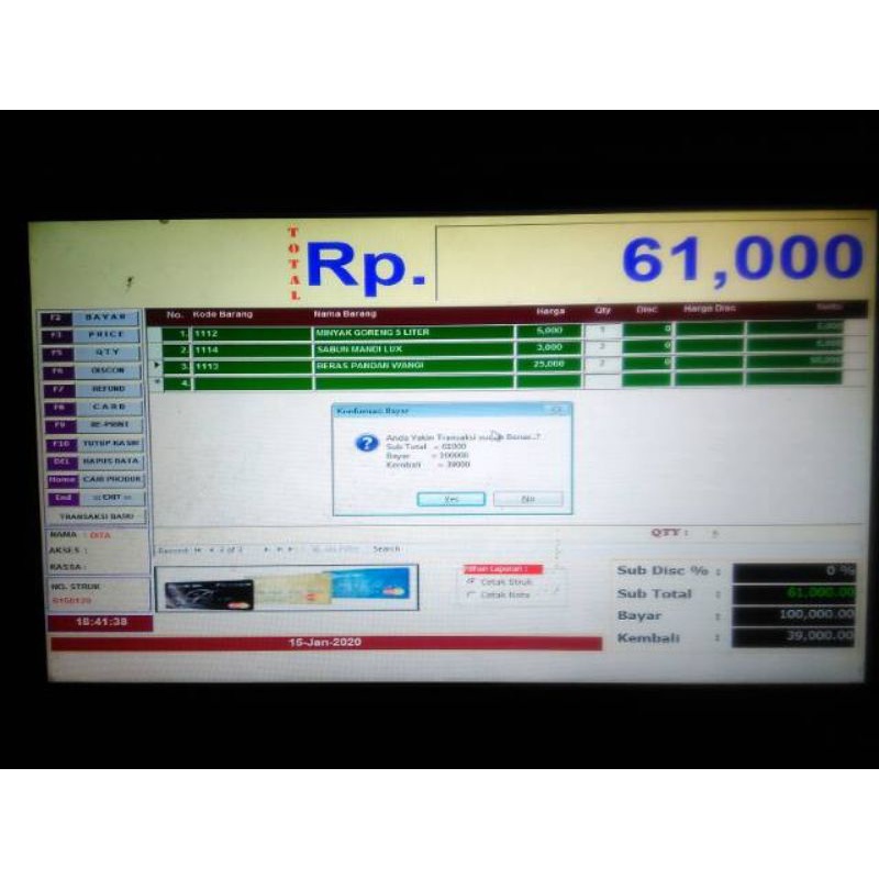 Software Aplikasi Kasir Toko dan Grosir multi harga