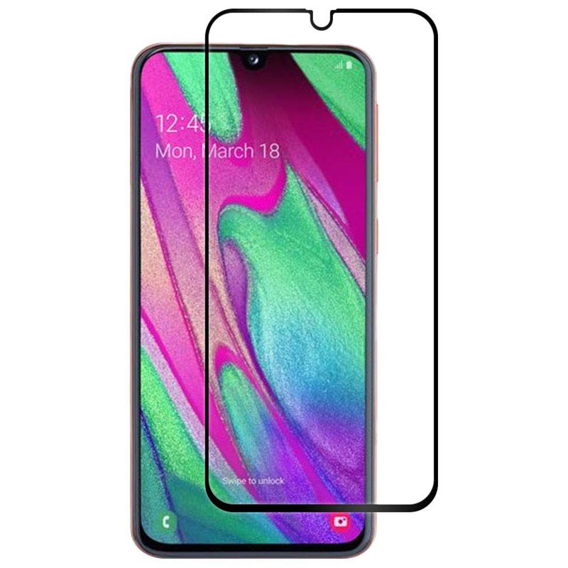 TEMPERED GLASS FULL LEM 9D FOR SAMSUNG A40 GALAXY A40 2019 UKURAN REAL