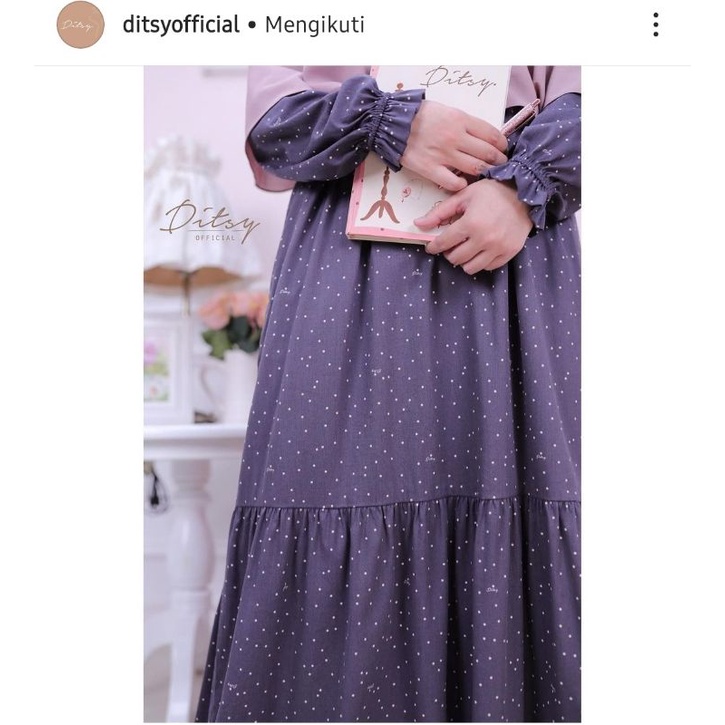 Preloved ditsy punto grey