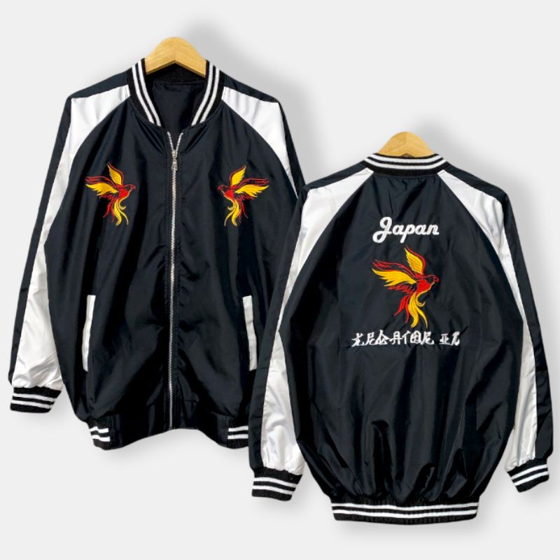 RCL - Jaket Sukajan Murah  - Jaket Sukajan Dragon Fly - Jaket Murayama - Jaket Sukajan Printing - Sukajan Bomber Jepang