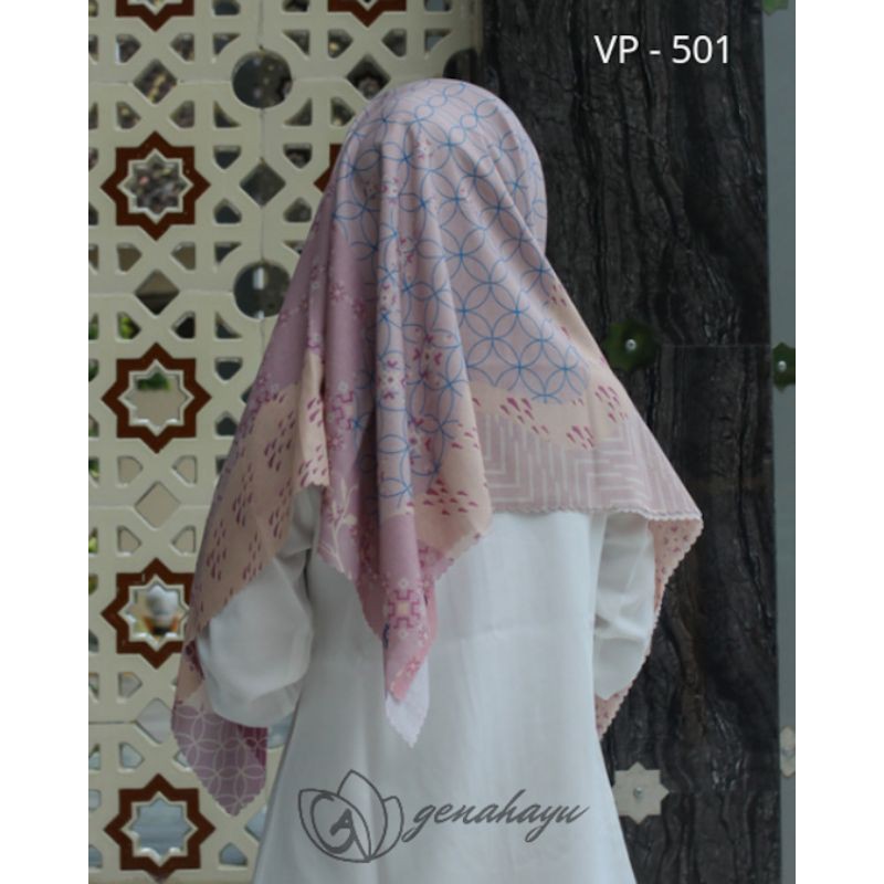 Jilbab Voal Motif Superfine / jilbab segi empat premium motif by Genahayu-VP-501