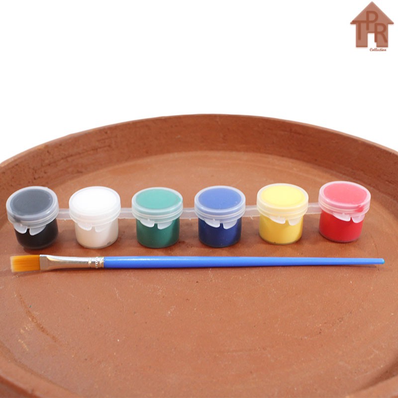 Cat Akrilik Untuk Prakarya Tanah Liat - 6warna x 5mL.
