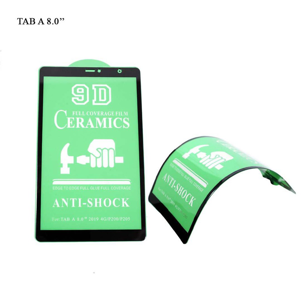 TEMPERED GLASS CERAMIC TABLET TIPE  ( SAMSUNG TAB A 2019 4G / P200 / P205 8,0&quot; ) ANTIGORES PELINDUNG LAYAR