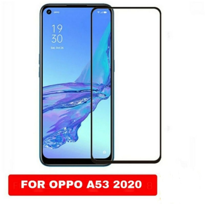 Oppo A53 New Tempered Glass Full Layar Anti Gores Kaca