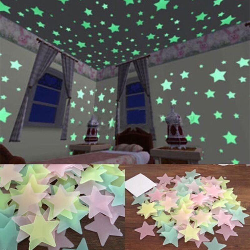 Star Wall Sticker Stiker Bintang Glow in the Dark