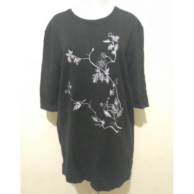Atasan/Dress Rajut Hitam Jumbo