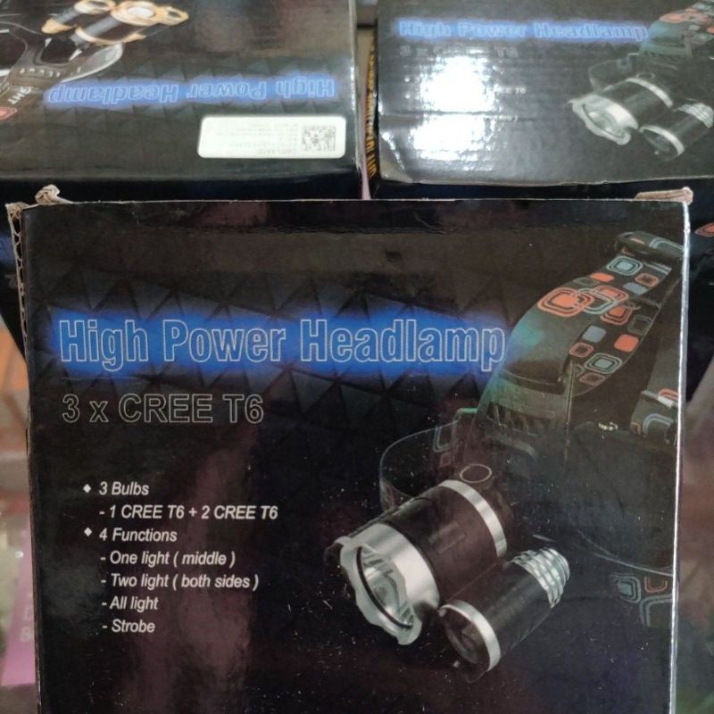 HEADLAMP 3LED ZOOM T6