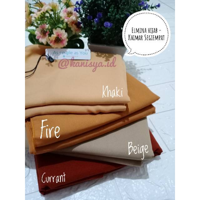 Maudy Polos Elmina (Jilbab segiempat)