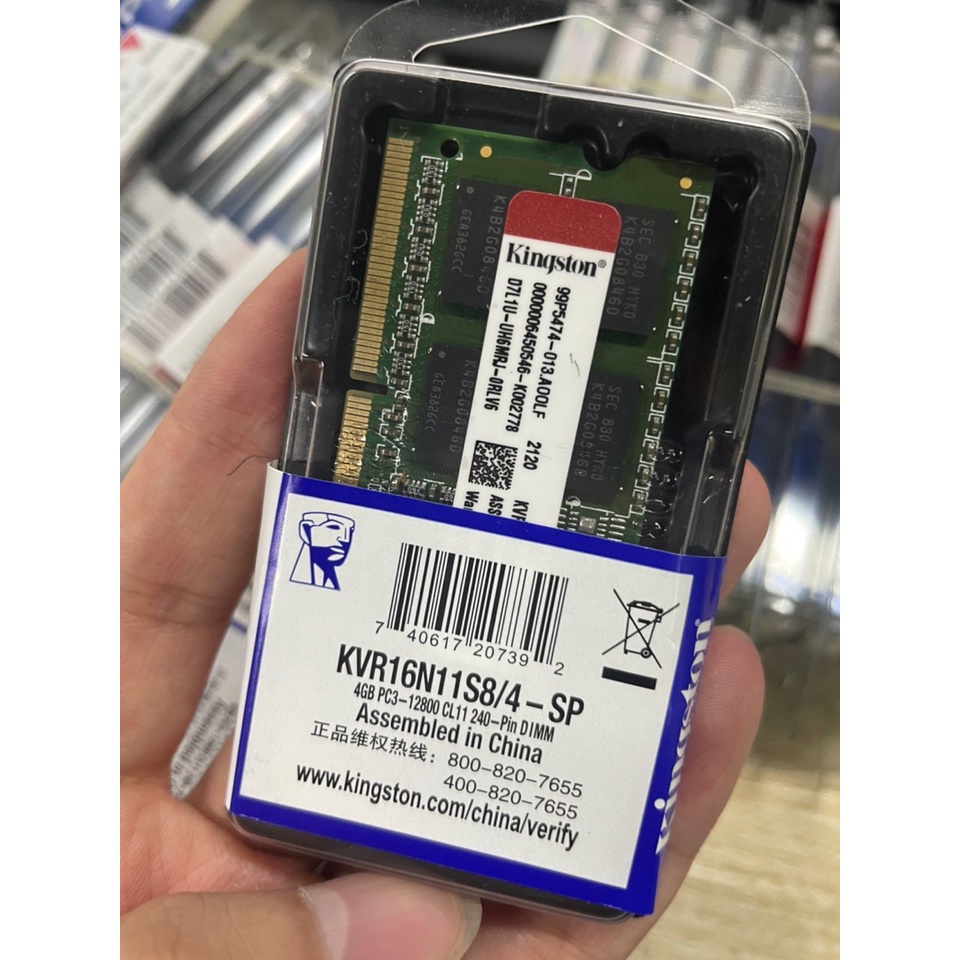 RAM KINGSTON DDR3 8GB SODIMM Laptop 4GB 1.5V DDR3 4GB 12800/1600MHZ