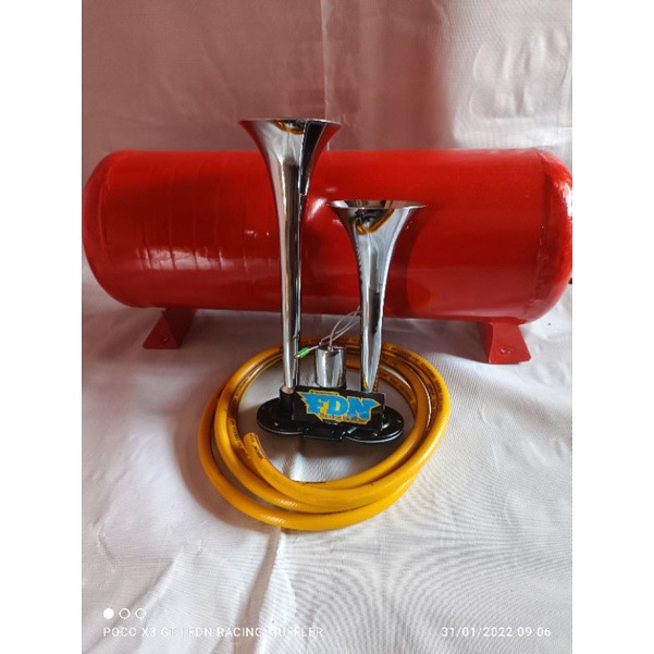 KLAKSON ANGIN 12-24 VOLT KOMPLIT TINGGAL PASANG