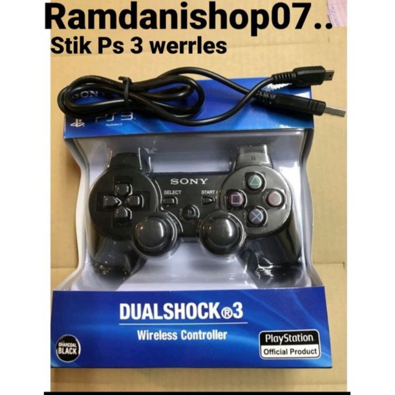 STIK PS 3 SONY Werrles op hitam Qualitas terbaik