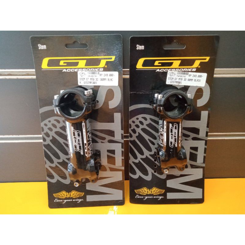 STEM SEPEDA GT 3D ALLOY 80 100MM OVERSIZE
