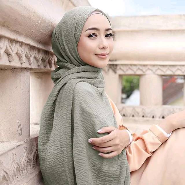 Premium crinkle cotton hijab turki/pashmina/hijab