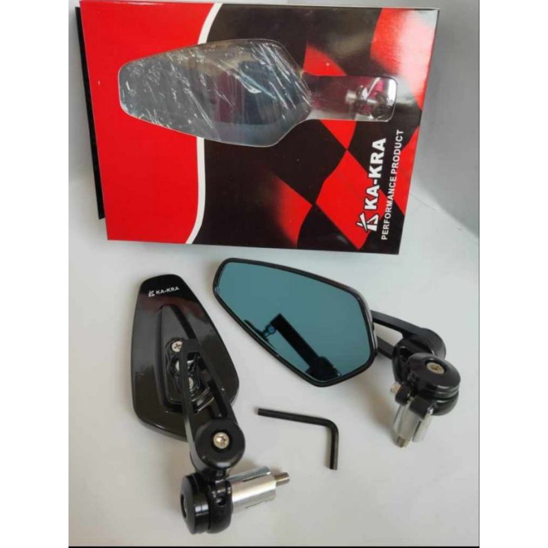 kaca spion jalu oval spion jalu stang ujung stir universal Honda Yamaha Suzuki kawasaki