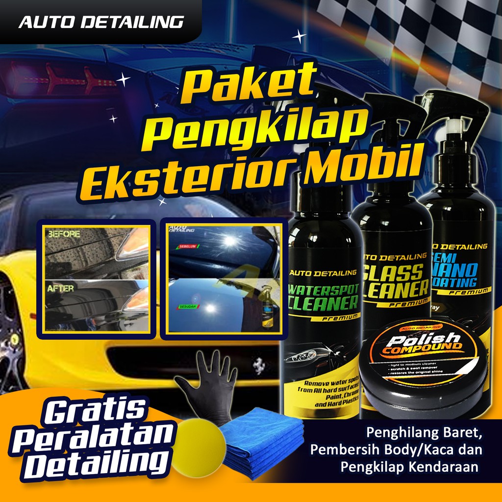Penghilang Jamur Kaca Pengkilap Body Motor Kompon Mobil