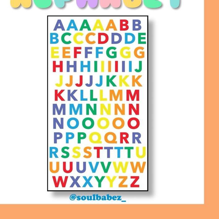 

J4νK ALPHABET STICKERS - deco stickers - deco polaroid ◘Ready