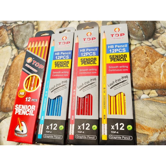 

Pensil HB Top Kayu Dengan Penghapus isi 12
