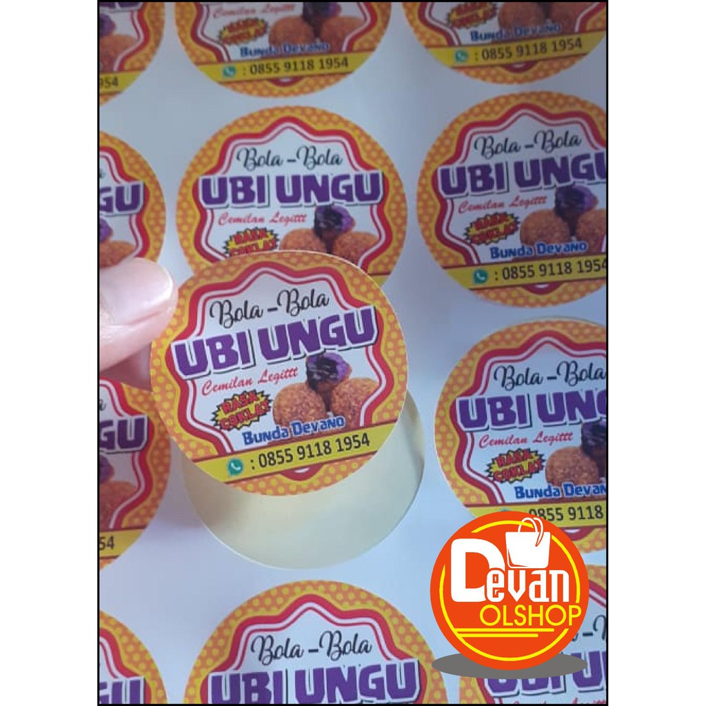 

STIKER LABELPRODUK VINYL A3 + LAMINATING