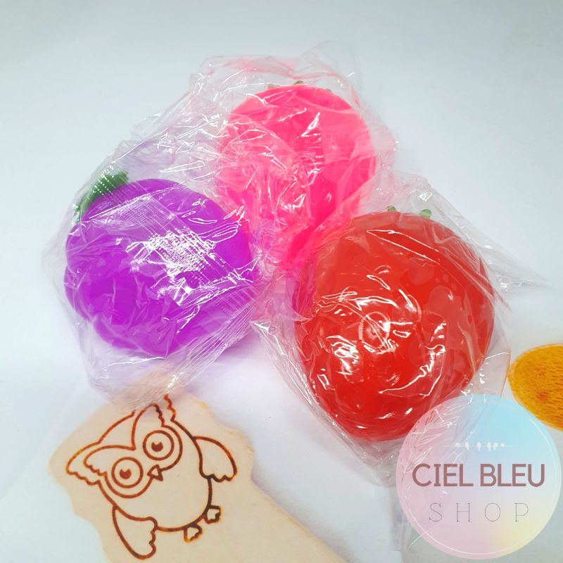 Splat Toys / Bola Squishy Air Stress Ball / TOMAT TELOR Mainan Bantingan Kembali Wujud Semula / CIEL BLEU SHOP