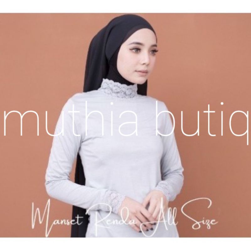 Baju Manset Wanita Bahan Kaos Kombinasi Renda Brokat Kwalitas &quot;PREMIUM&quot;