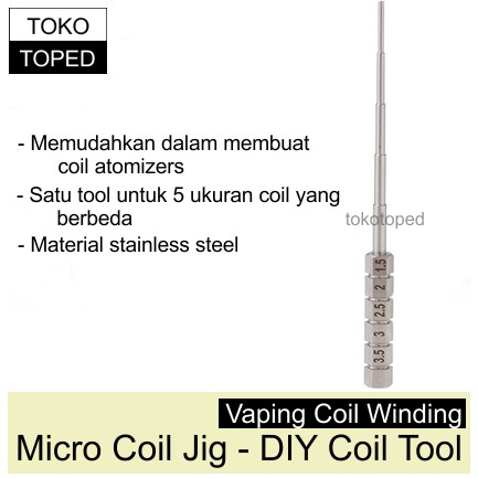 Micro Coil Jig Tool | alat gulung lilit kawat wire kanthal nichrome ss