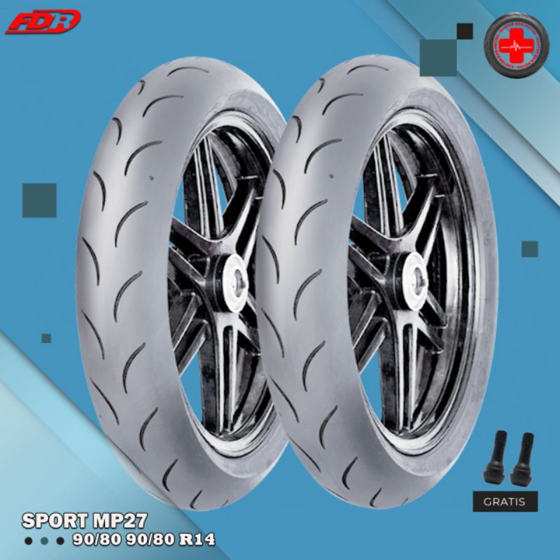 Paket Ban Motor Matic RACE COMPOUND // FDR SPORT MP27 90/80 Ring 14 Tubeless