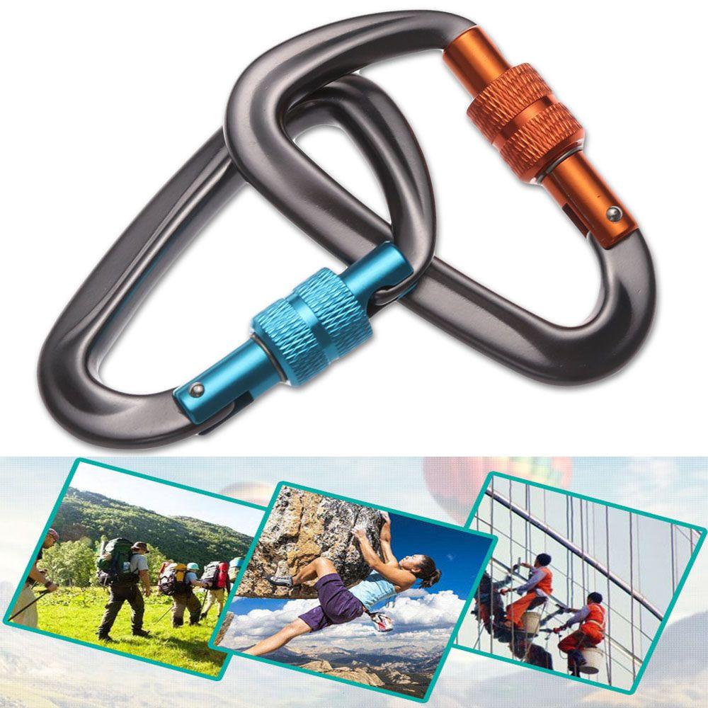 Chookyy Climbing Carabiner 6warna Alat Outdoor Alat Panjat Quickdraws Lock