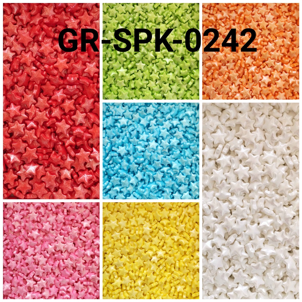 

GR-SPK-0242 Sprinkles sprinkle sprinkel 1kg bintang orange pink merah yamama baking grosir murah sprinkles cake dekorasi mutiara trimit decoration story sprinklestory sprinklesstory sprinkle story yamama baking