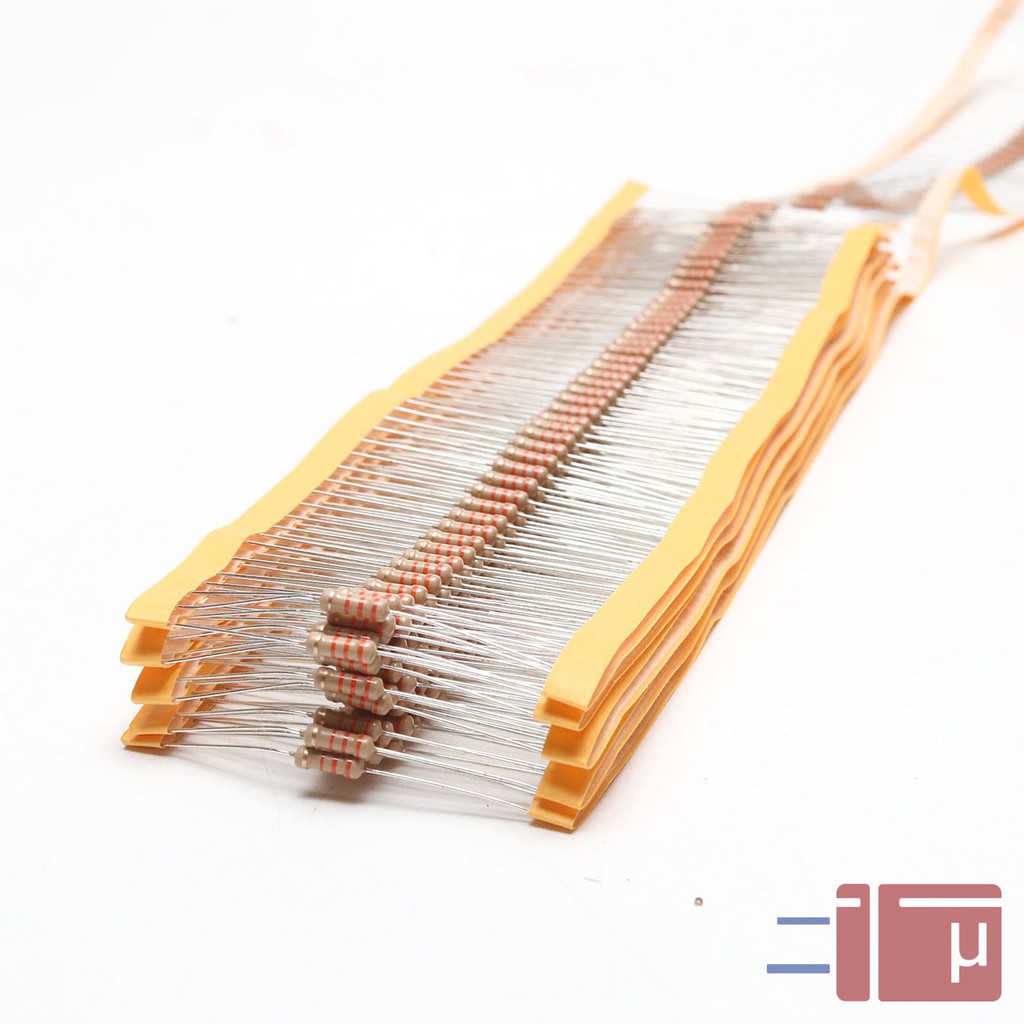 x10 Resistor 33K 1/2W Karbon 5% Taiwan Kaki Tembaga