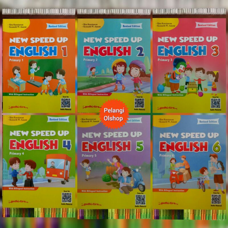BUKU NEW SPEED UP ENGLIS SD/MI KELAS 1 2 3 4 5 6 REVISI K13N YUDHISTIRA