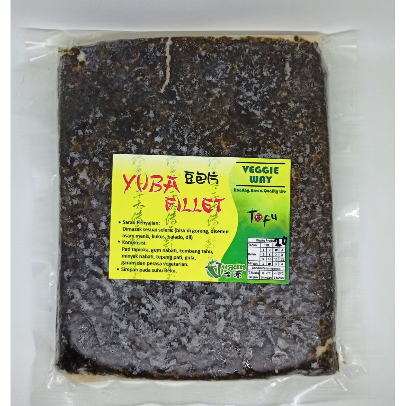

Yuba Fillet ikan vegan 500gr