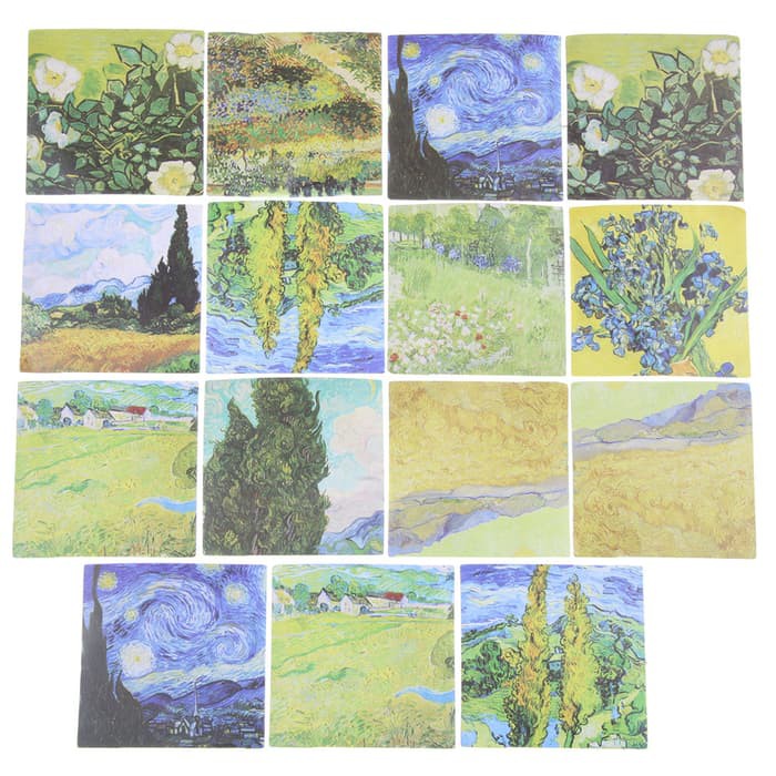 Lifelog Label Stickers - Van Gogh Design #01 (45pcs)