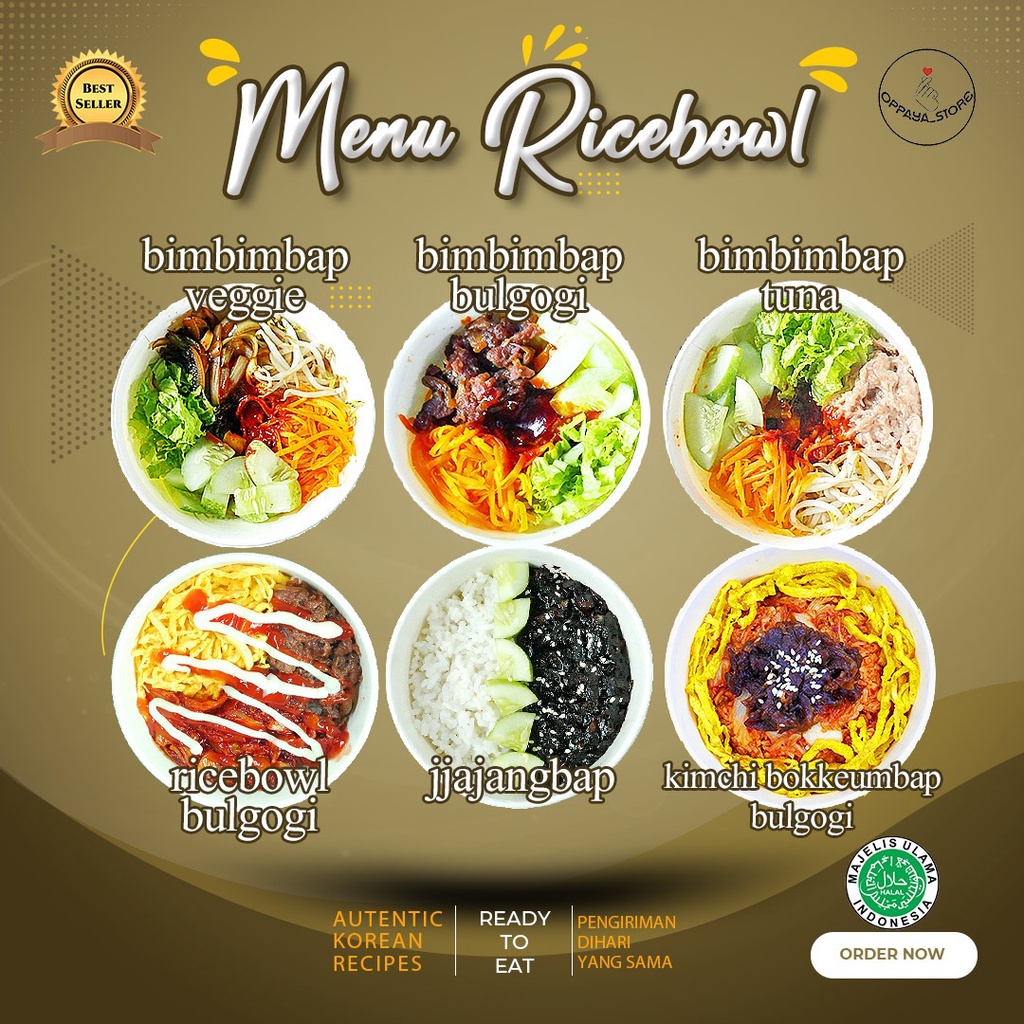 

Oppaya Store - Bibimbap Ricebowl Bokkeumbap Jjajangbap Korea Matang Siap Makan Enak Murah