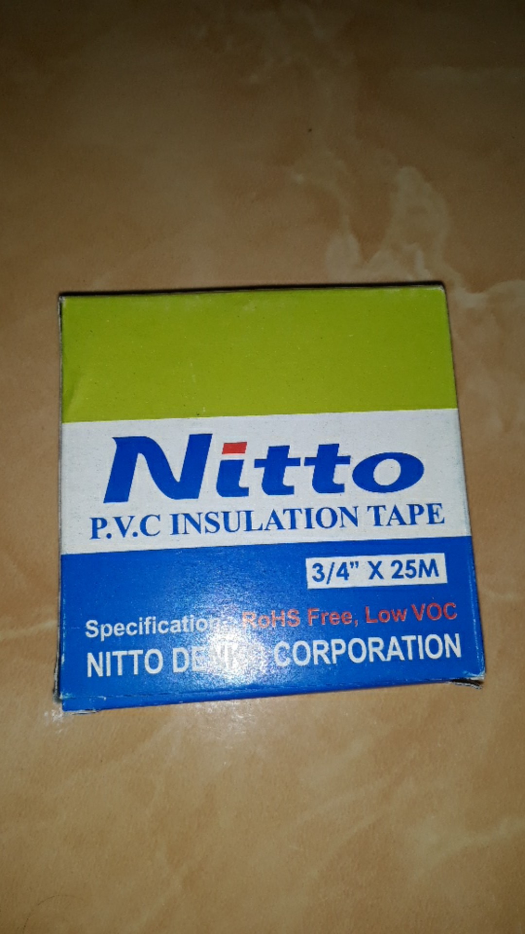 Isolasi Kabel Nitto/ Solasi Kabel Pvc 3/4x25m Hitam