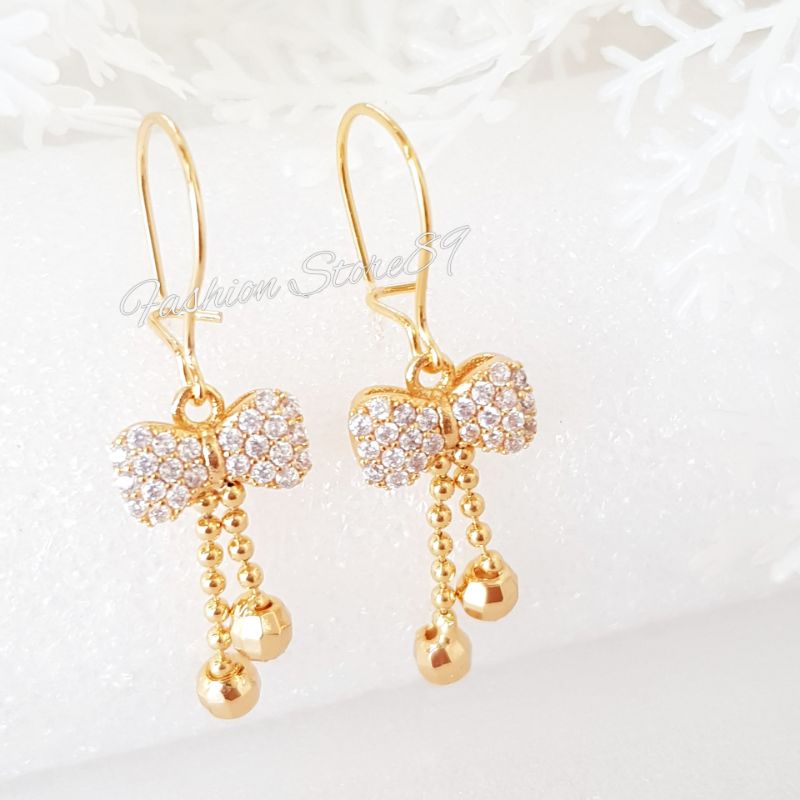 Anting Jurai Bunga Perhiasan Lapis Emas 18k impor Yaxiya Xuping bestseller bestquality impor