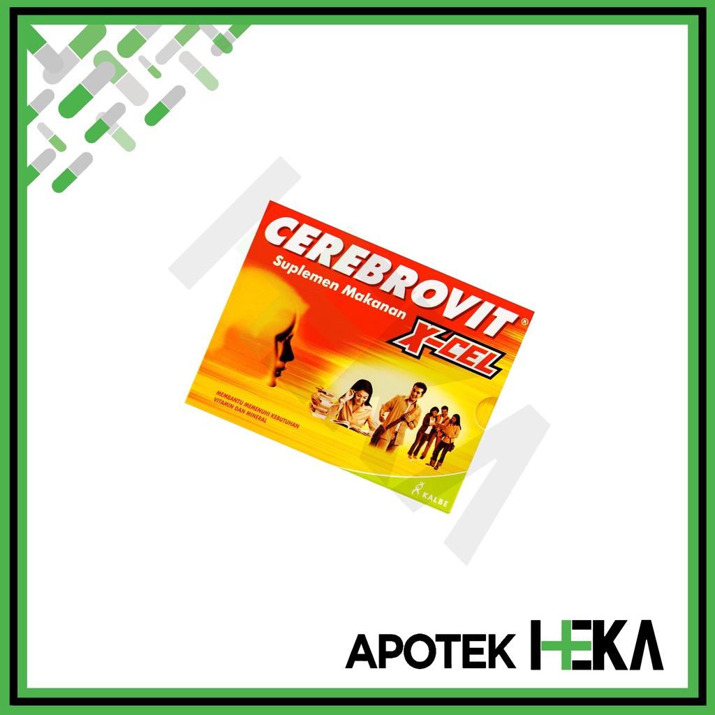 Cerebrovit X-Cel Excel Suplemen Makanan isi 10 Kapsul (SEMARANG)