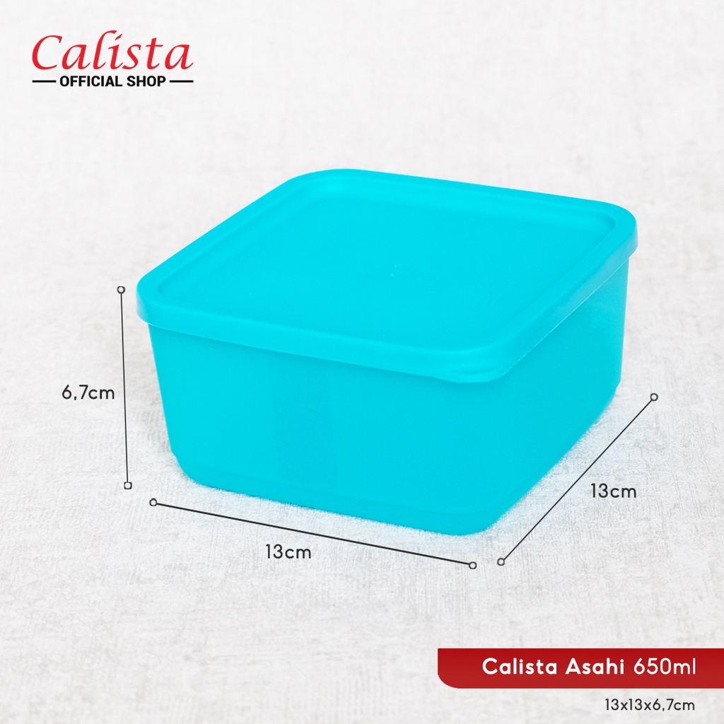 Calista Asahi Premium 650ml Toples Penyimpanan Makanan Set isi 4pcs