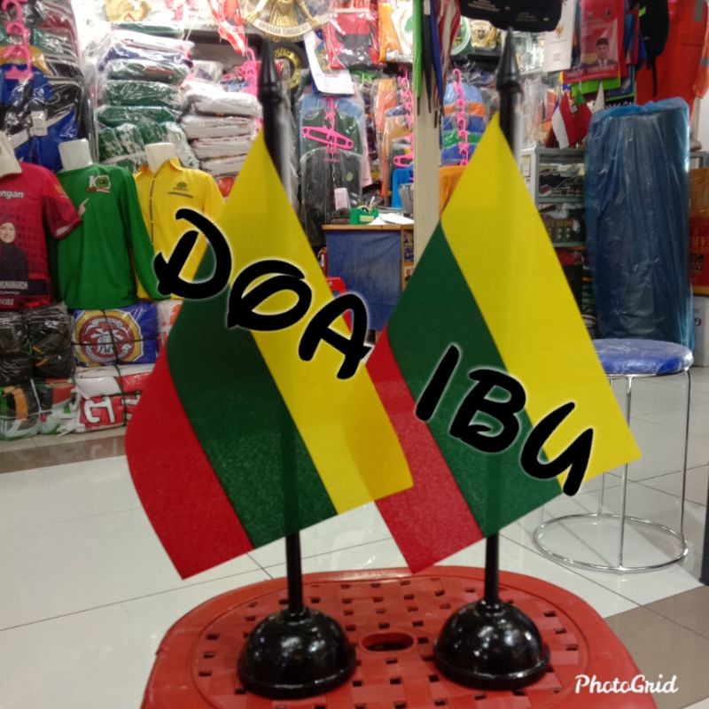 

best seller tiang kayu meja+bendera LITHUANIA ready stock