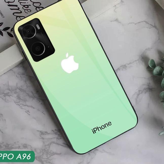 Terbaru.. Softcase Glass Oppo A96 [G104] - Softcase Mirror - Softcase Kaca Oppo A96 - Softcase Glass